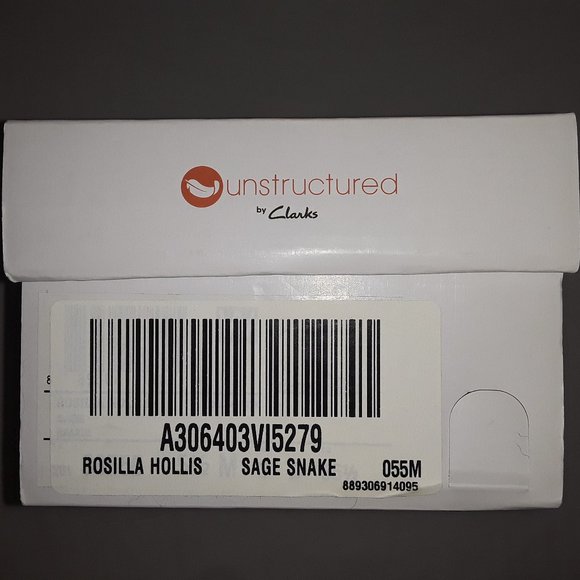 NWB Clarks Unstructured Slides Rosilla Hollis Sage Snake Size 5.5 M - Picture 5 of 6